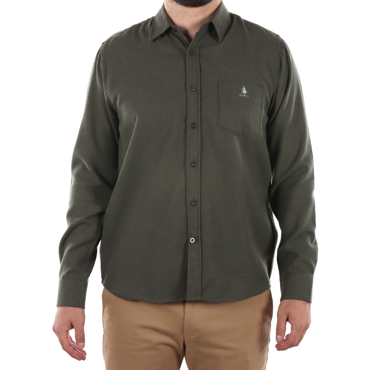 Camisa Franela Hombre Polo Club Larga Casual