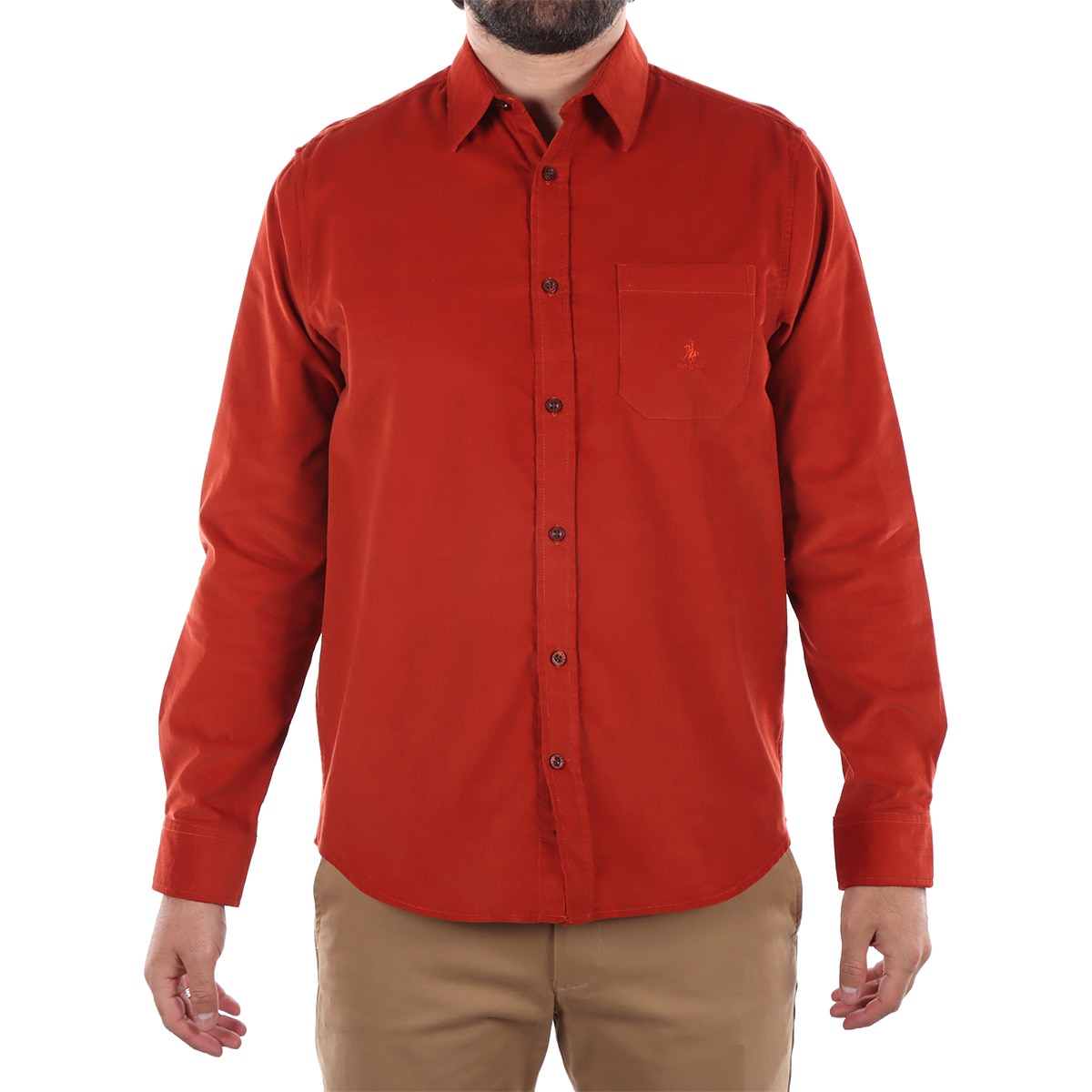Camisa Casual Hombre Polo Club Manga Larga Regular Fit