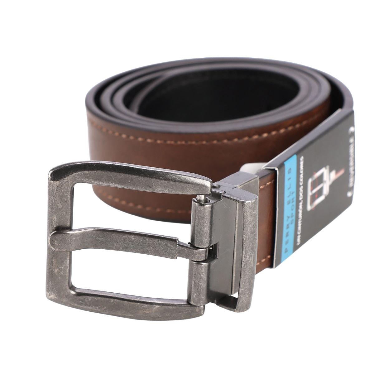 Cinturón Reversible Hombre Perry Ellis Sport Negro/café