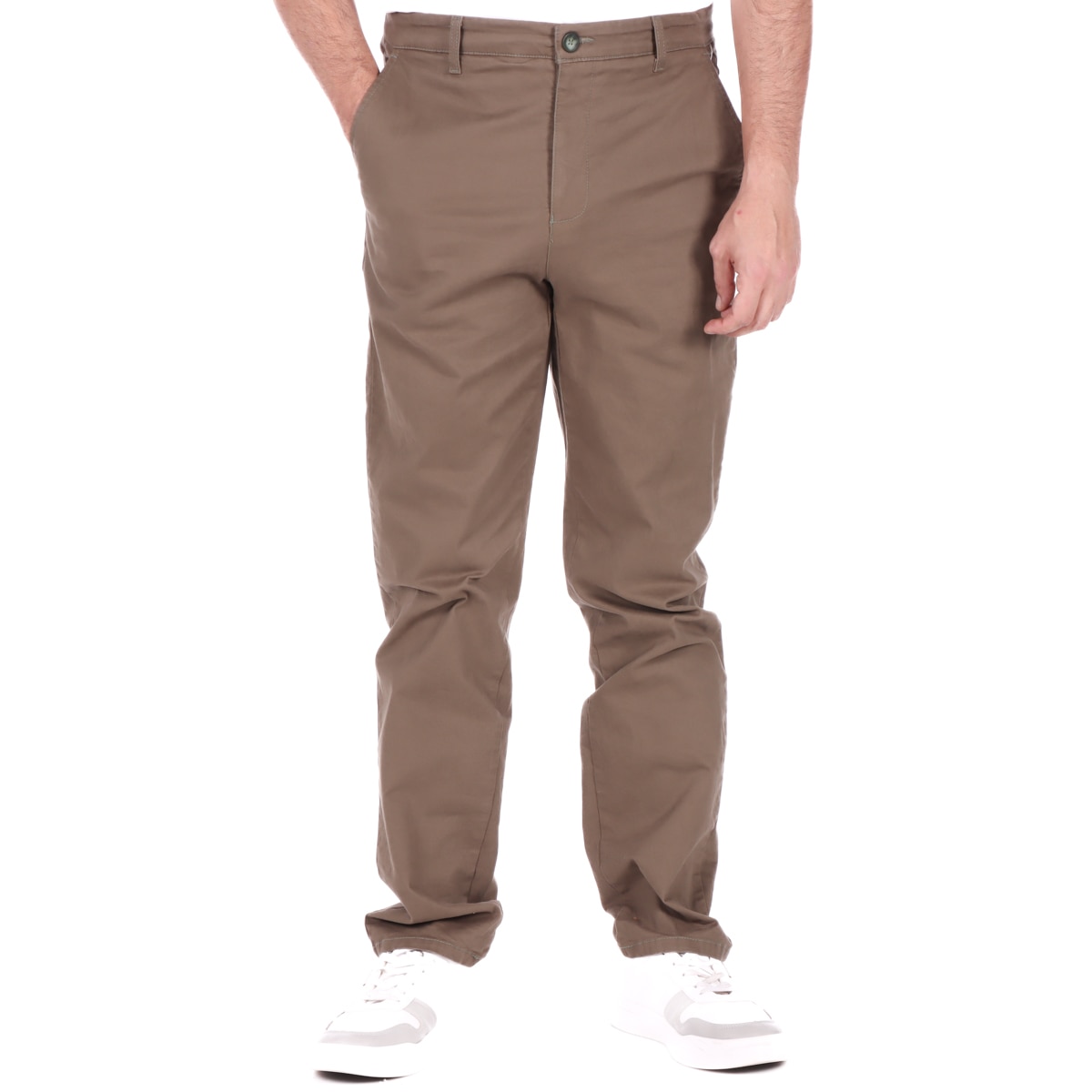 Pantalón Slim Fit Casual Hombre Yale Café