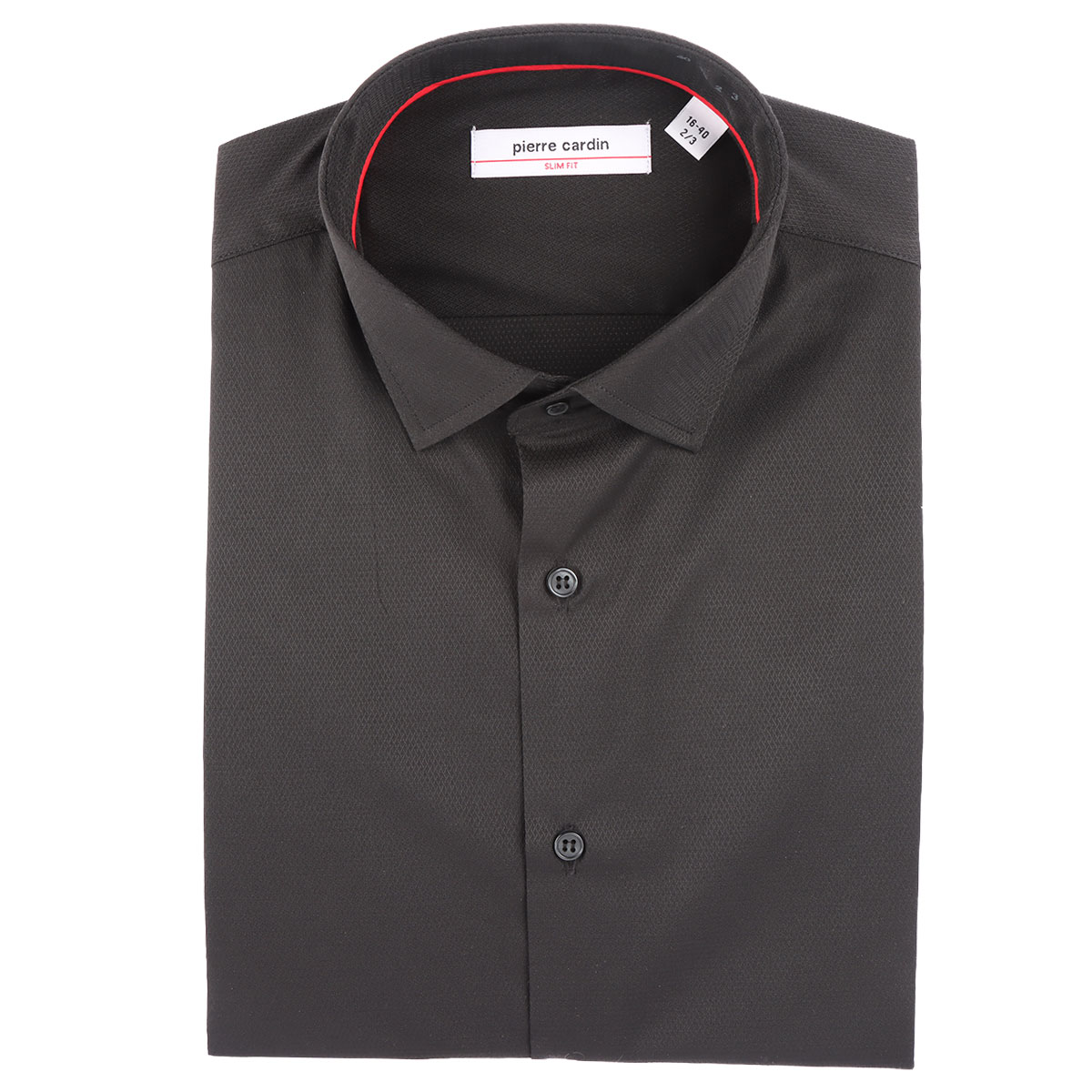 Camisa Hombre Pierre Cardin Slim Fit Negra Formal