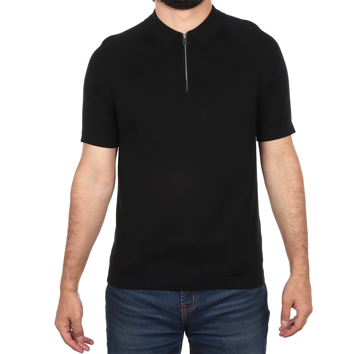 Playera Polo Manga Corta con Cierre Bruno Magnani Hombre