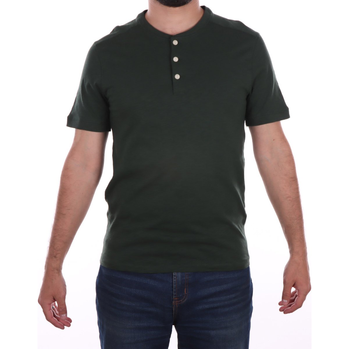Playera Tipo Henley Lisa J.opus para Hombre