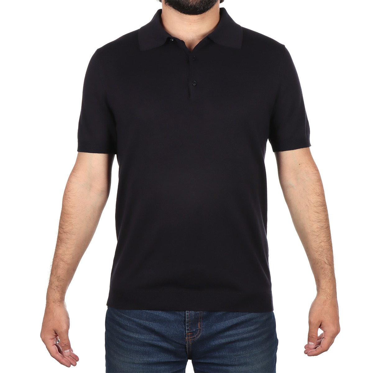 Polo Tejido Viscosa Manga Corta Bruno Magnani Hombre