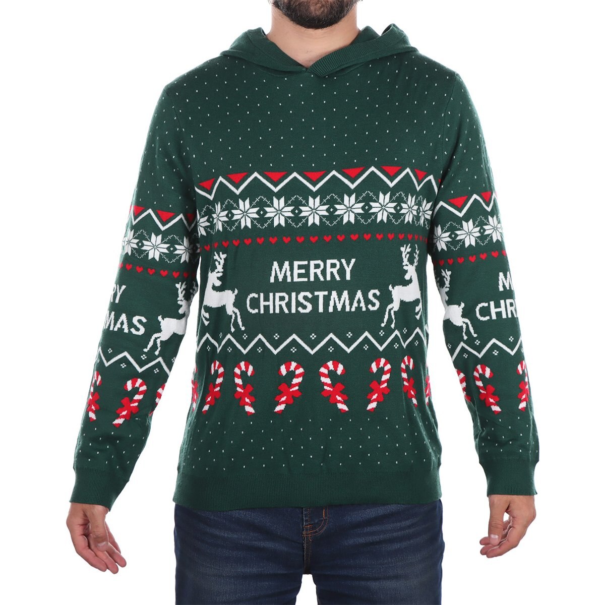 Suéter Navideño Merry Christmas Tejido Jns para Hombre