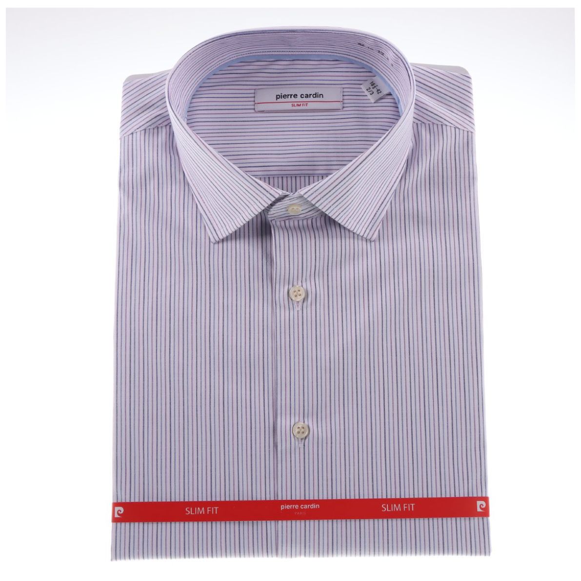 Camisa Hombre Pierre Cardin Slim Fit Rayas Rosa