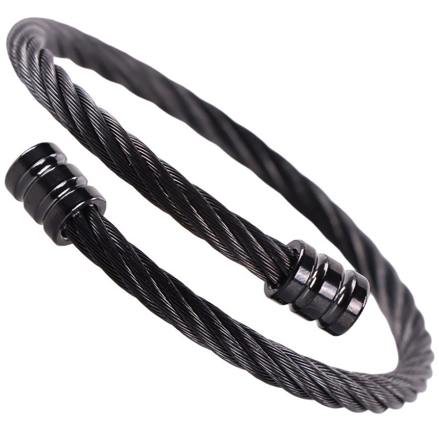 Brazalete Ajustable Hombre Tubular Negro Level 26