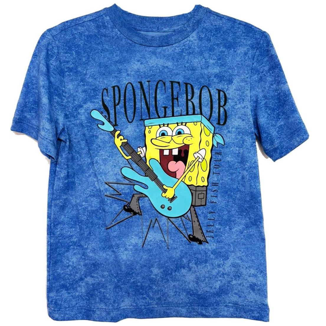 Playera de Manga Corta Color Azúl Bob Esponja para Niño