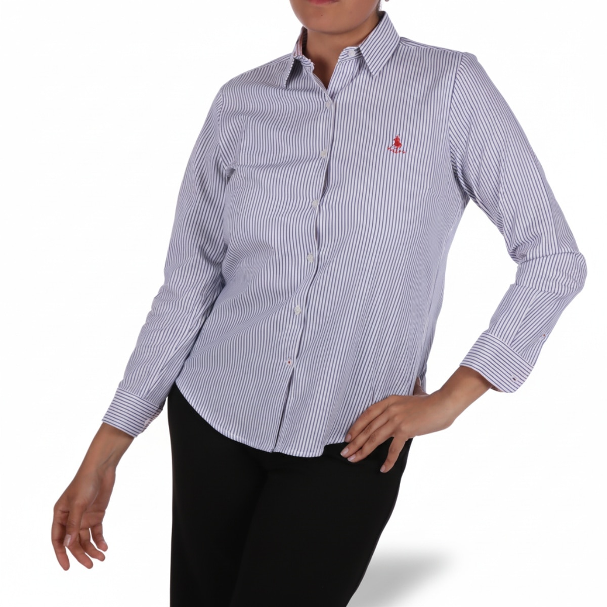 Blusa Rayada Manga Larga Royal Polo Club para Mujer