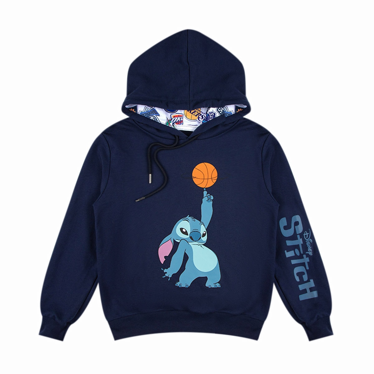 Sudadera Cerrada con Capucha Disney Stitch X Nba para Niño