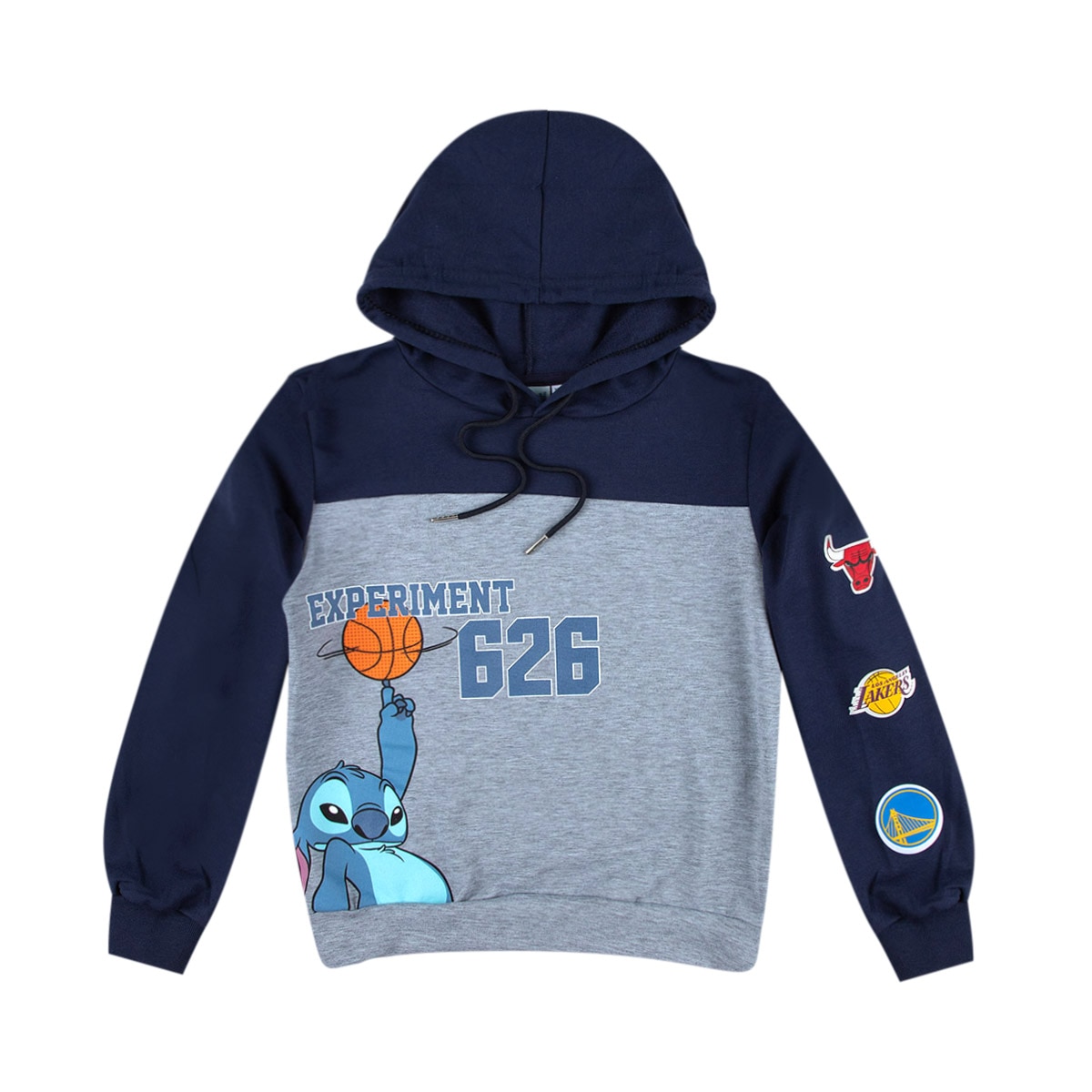 Sudadera Cerrada con Capucha Disney Stitch X Nba para Niño