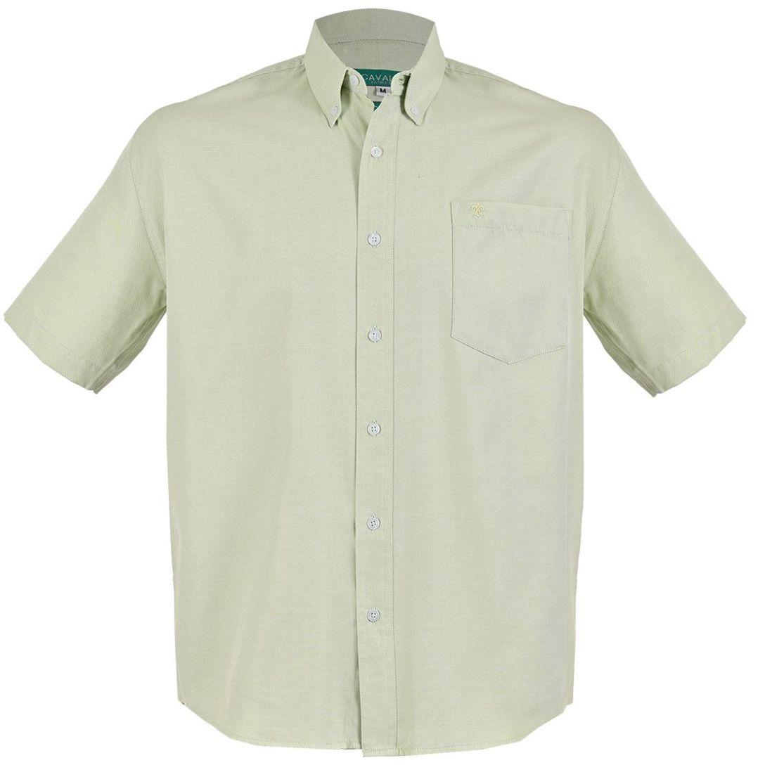 Camisa Relaxed Fit Casual Cavalatti Manga Corta para Hombre