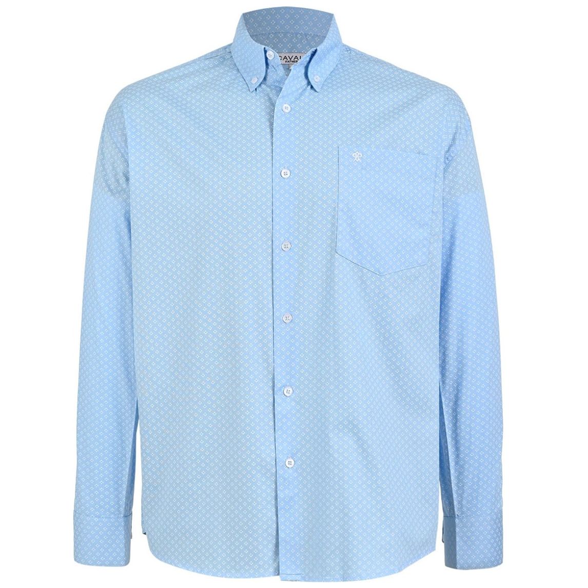 Camisa Relaxed Fit Casual Cavalatti Manga Corta para Hombre