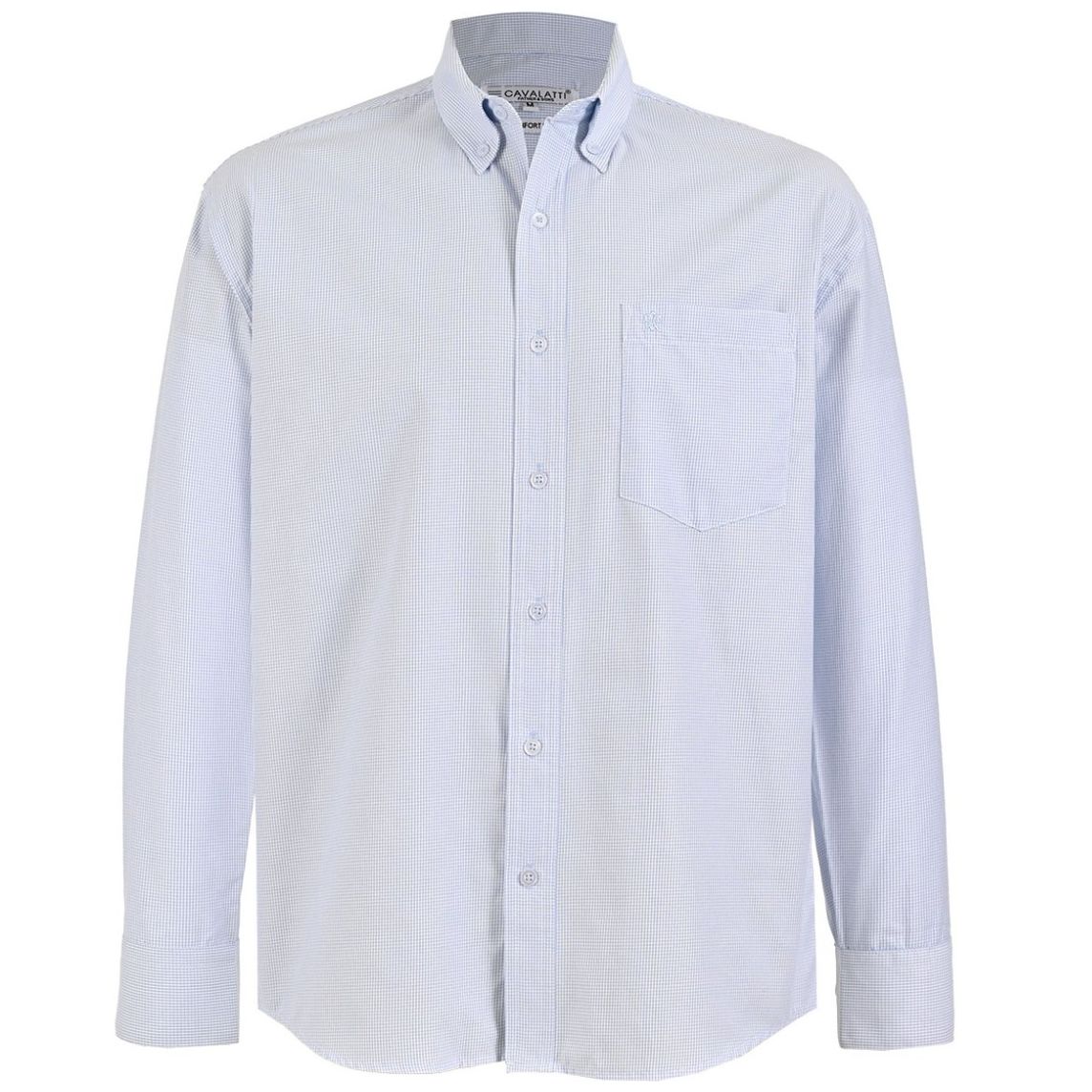 Camisa Relaxed Fit Casual Cavalatti Manga Corta para Hombre