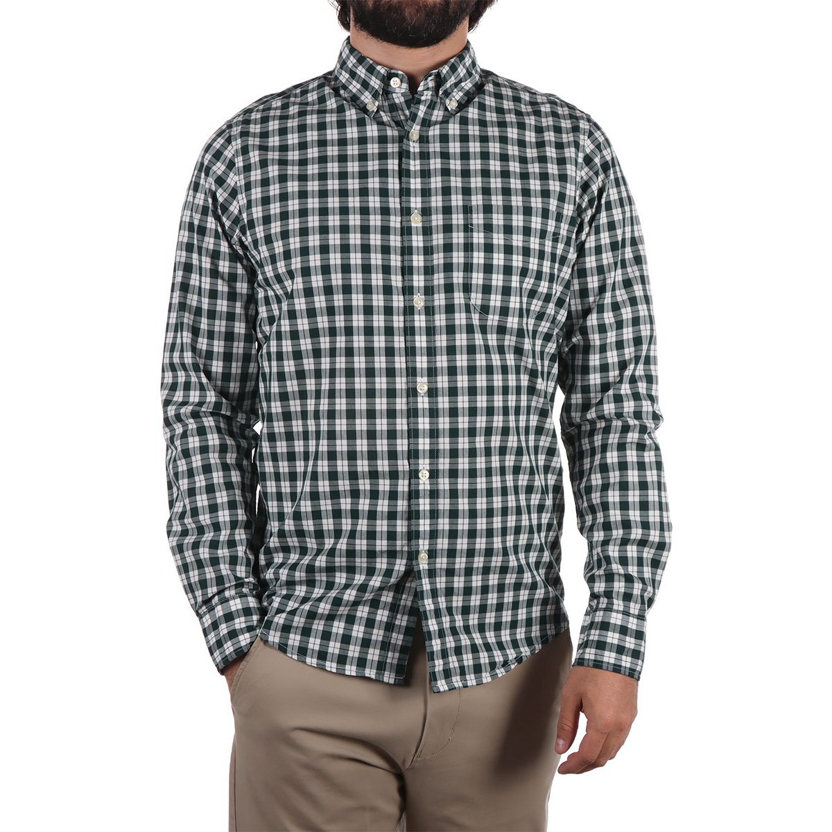 Camisa de Cuadros Manga Larga Algodón J.opus para Hombre
