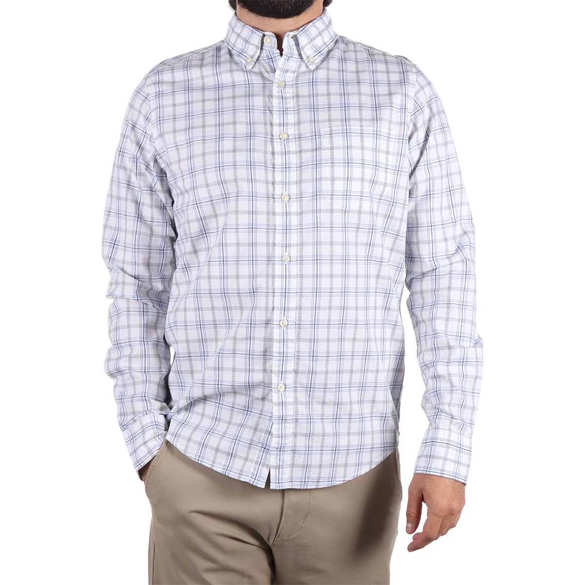 Camisa Cuadros Manga Larga J.opus para Hombre