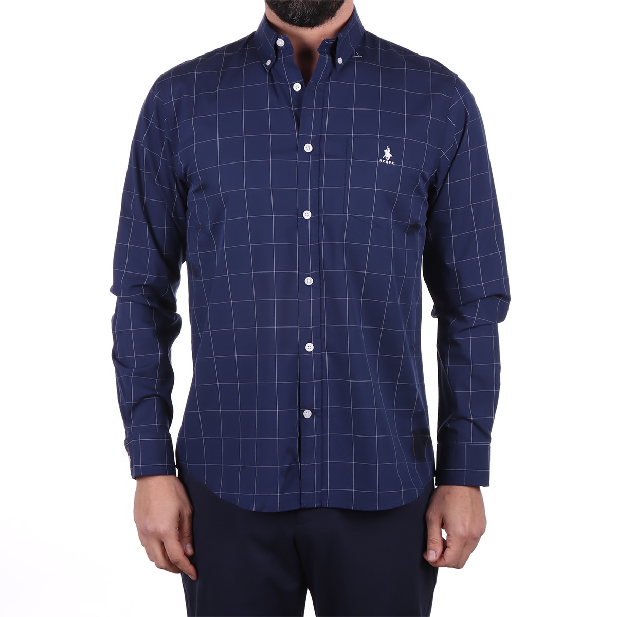Camisa Elegante de Cuadros Polo Club para Hombre
