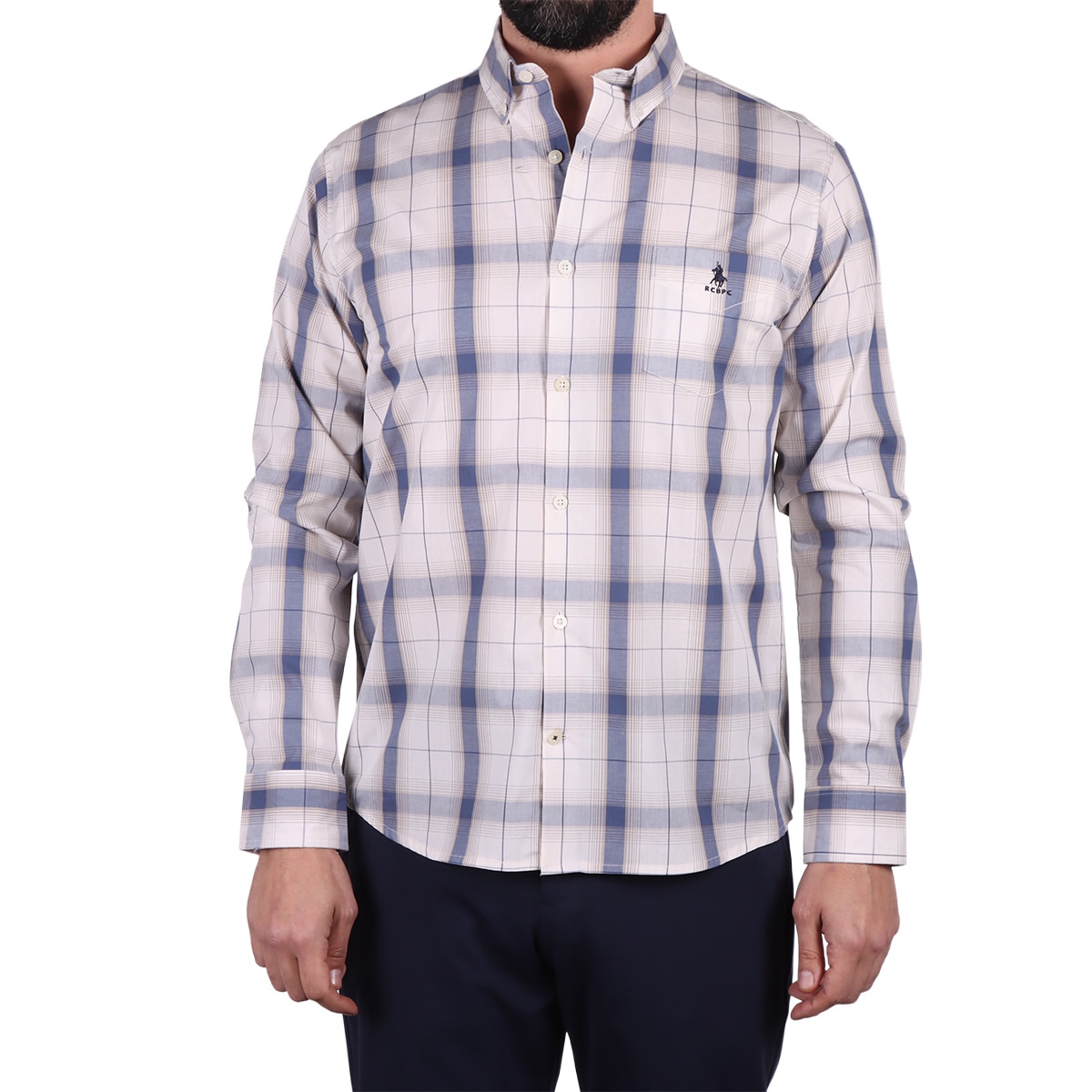 Camisa de Algodón Corte Regular Polo Club para Hombre