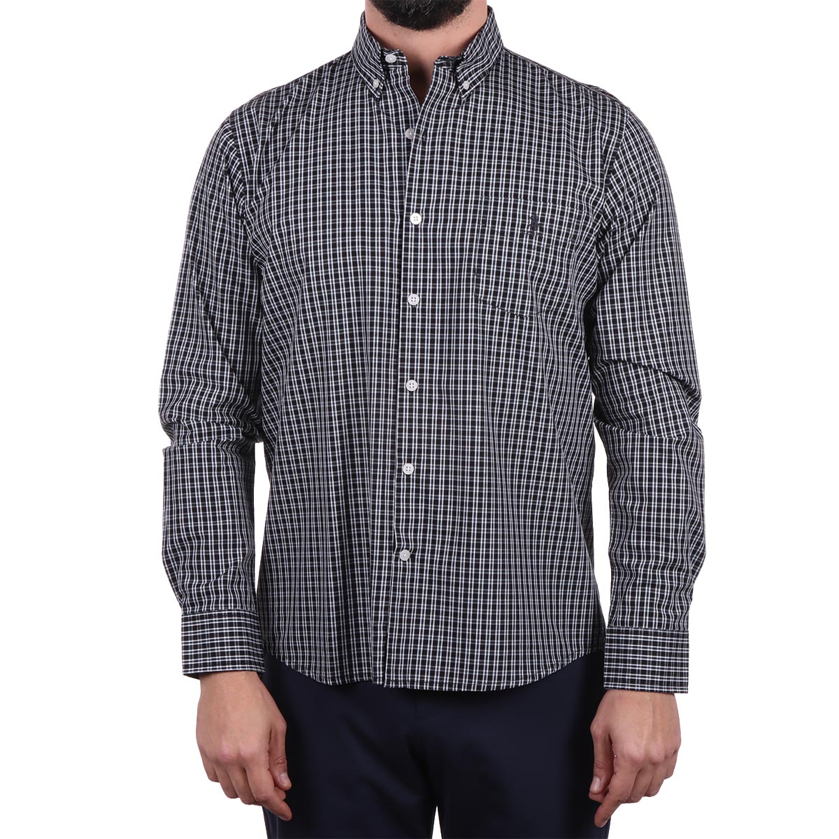 Camisa Casual Patrón de Cuadros Polo Club para Hombre