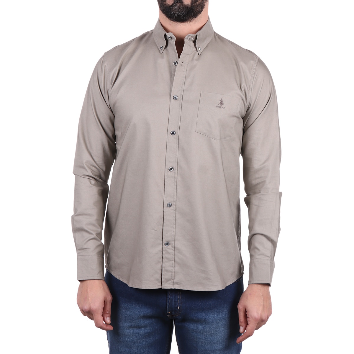 Camisa Casual Manga Larga Polo Club para Hombre