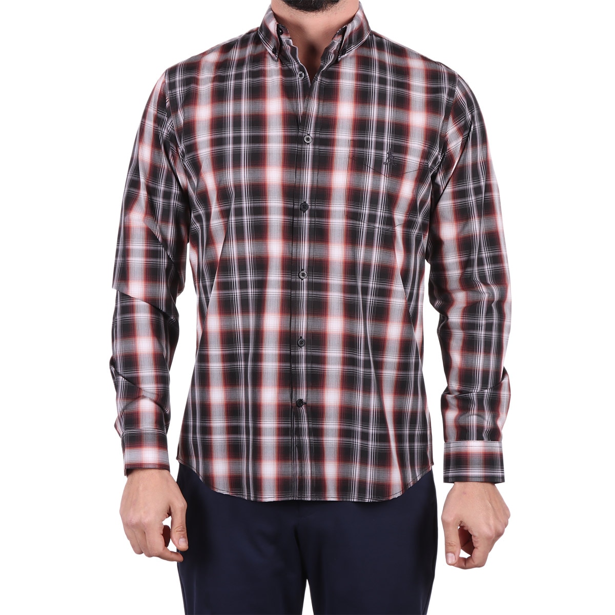 Camisa Manga Larga Poliéster y Bambú Polo Club para Hombre