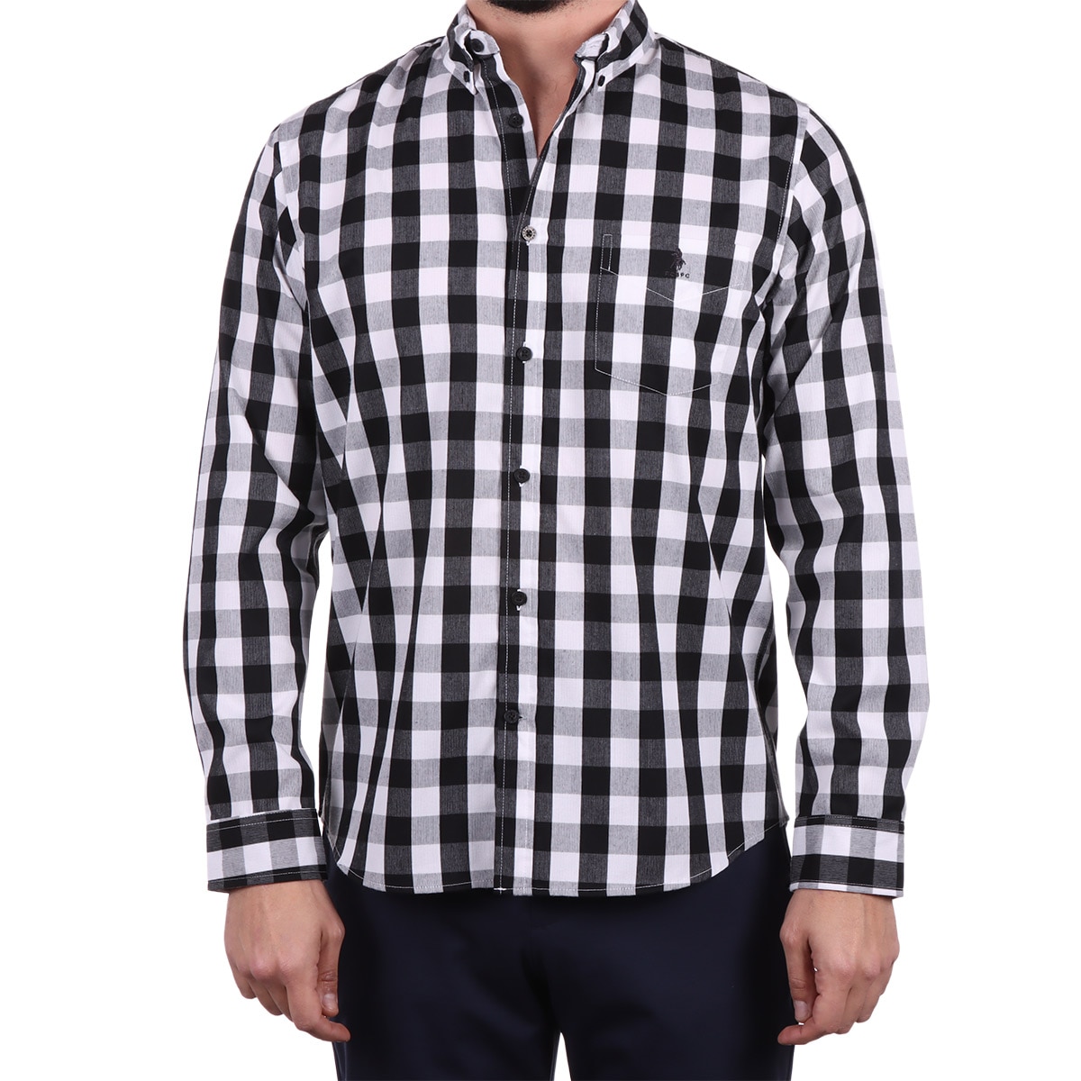 Camisa Regular Fit Manga Larga Polo Club para Hombre