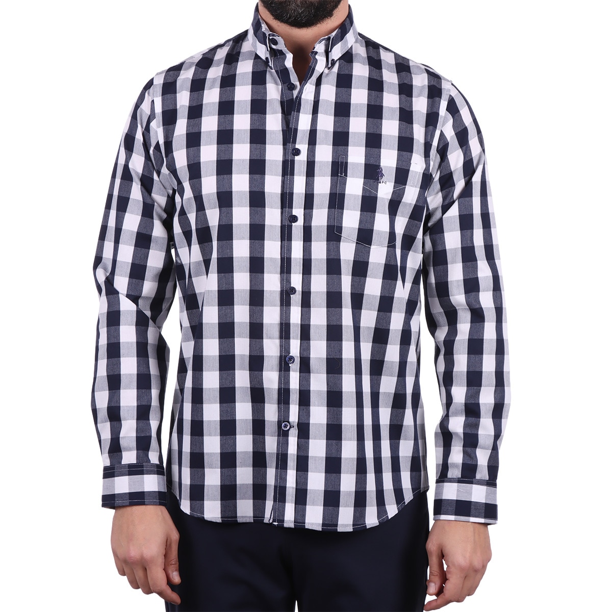Camisa Clásica de Cuadros Grandes Polo Club para Hombre