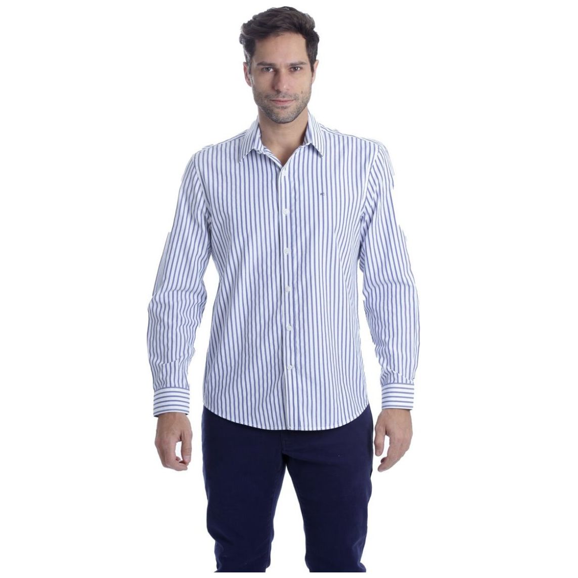 Camisa Regular Fit Kenneth Manga Larga para Hombre