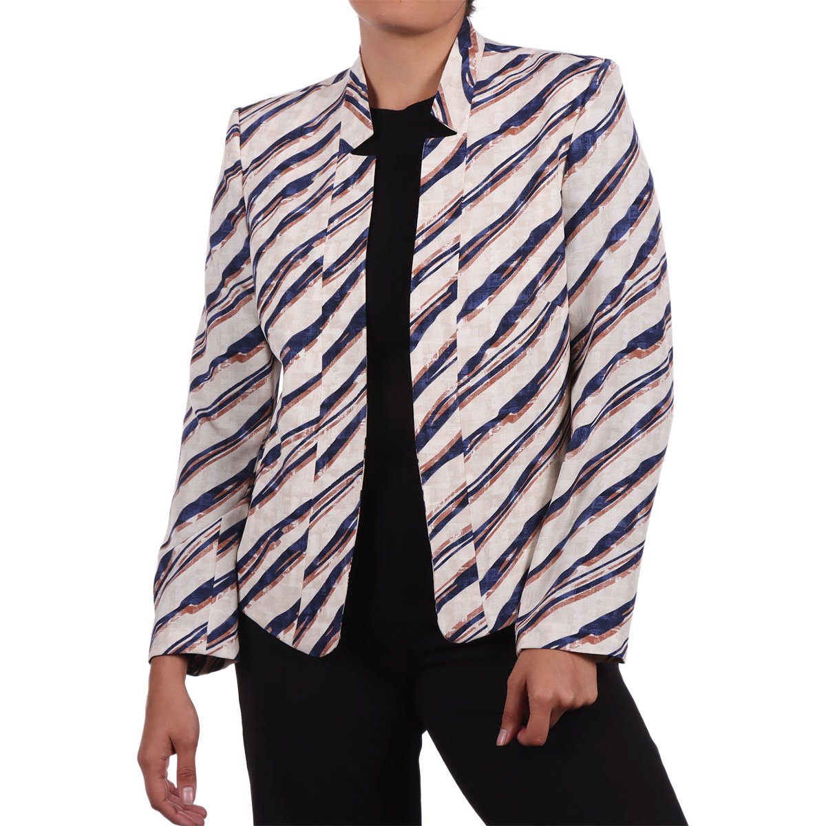 Saco Blazer Estampado Rayas Diva By Gamus para Mujer