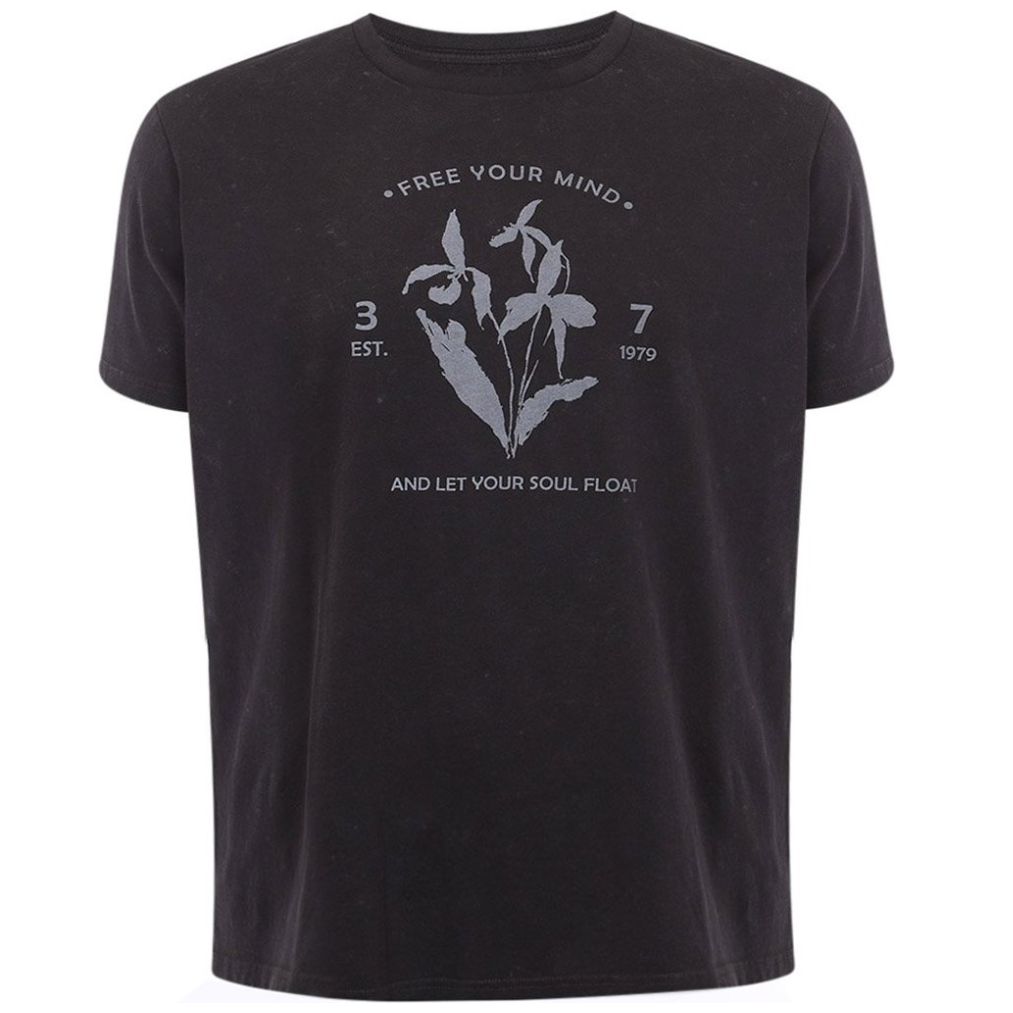 Playera con Gráfico Jeanious Manga Corta para Hombre Plus