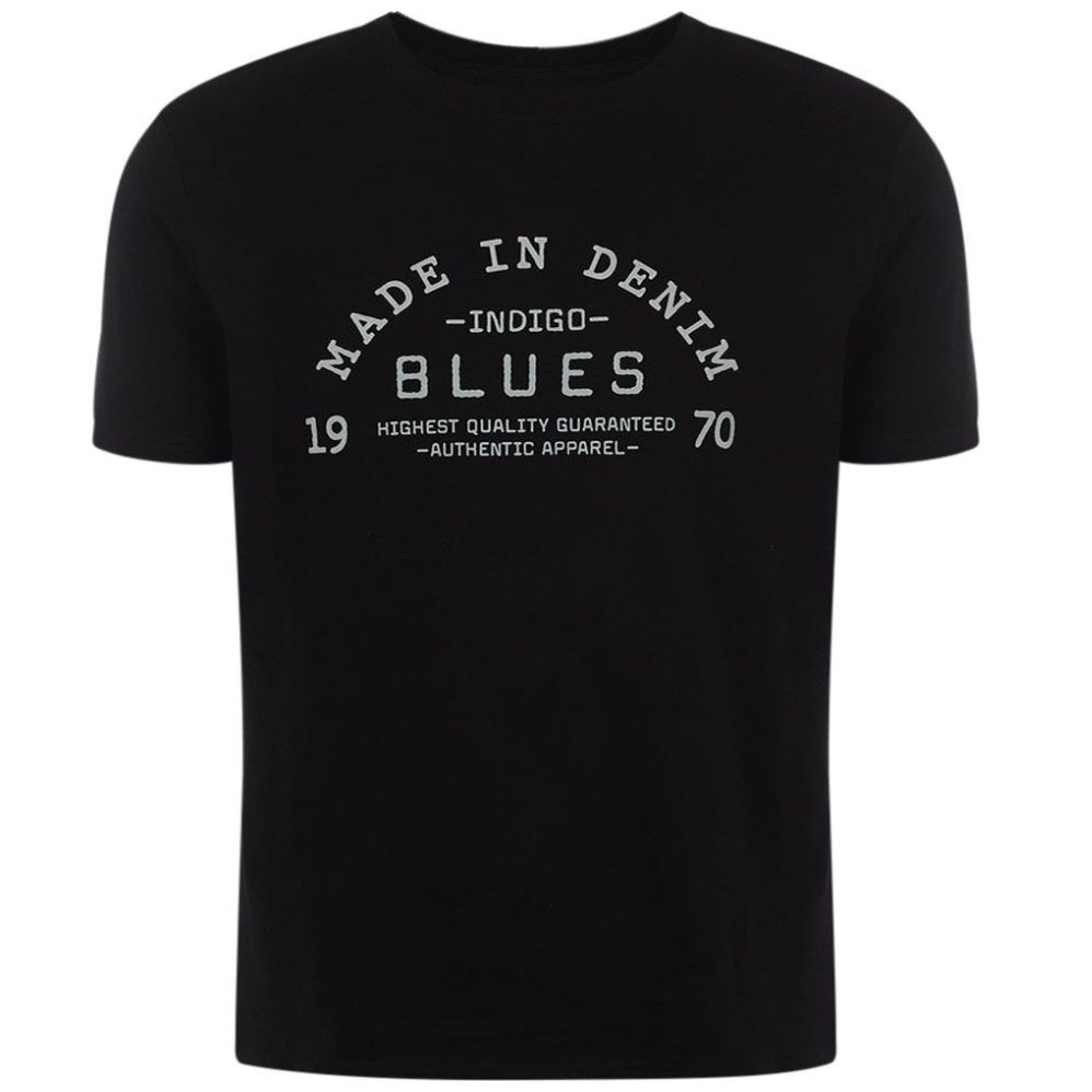 Playera con Gráfico Jeanious Manga Corta para Hombre Plus