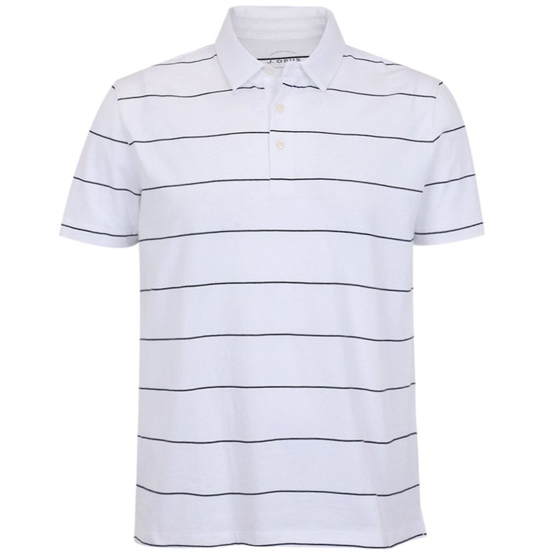 Playera Polo Rayas J. Opus Manga Corta para Hombre Plus