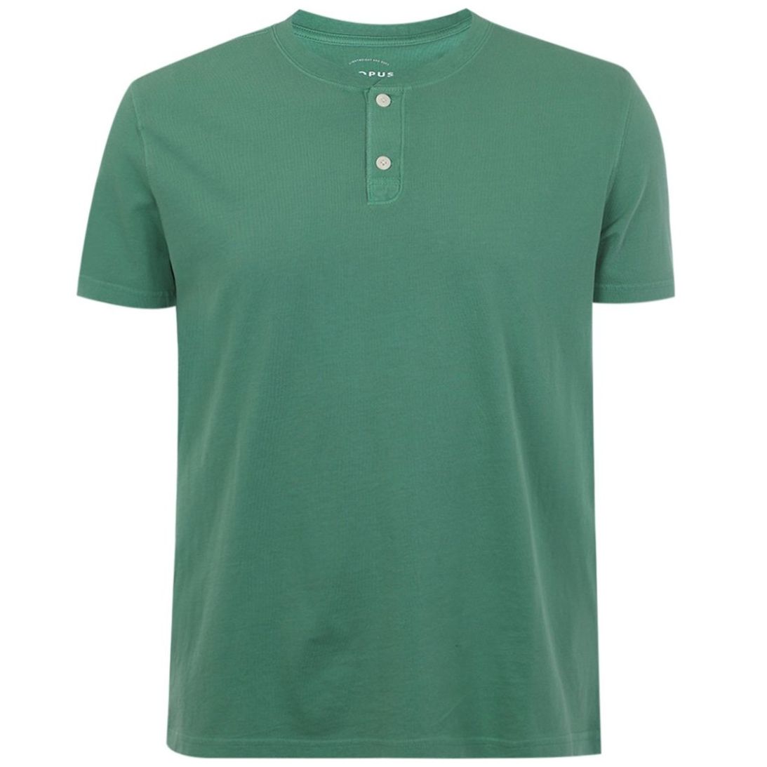 Playera Cuello Henley J. Opus Manga Corta para Hombre Plus