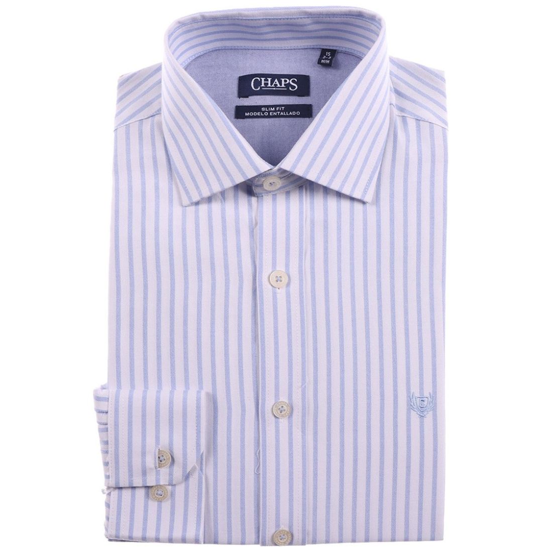 Camisa Slim Fit Rayas Verticales Chaps para Hombre