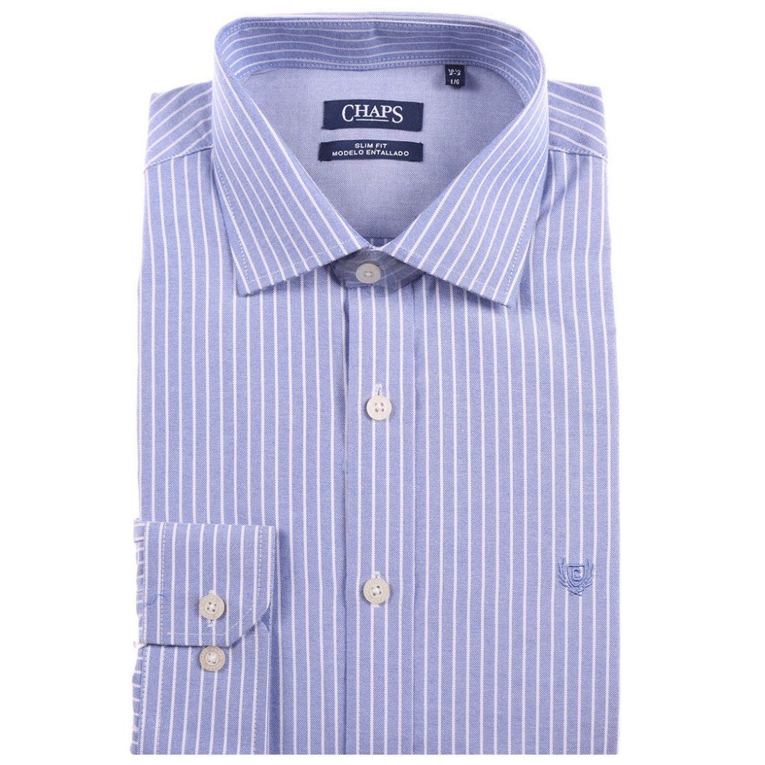 Camisa de Vestir Cuello Spread Rayas Chaps para Hombre