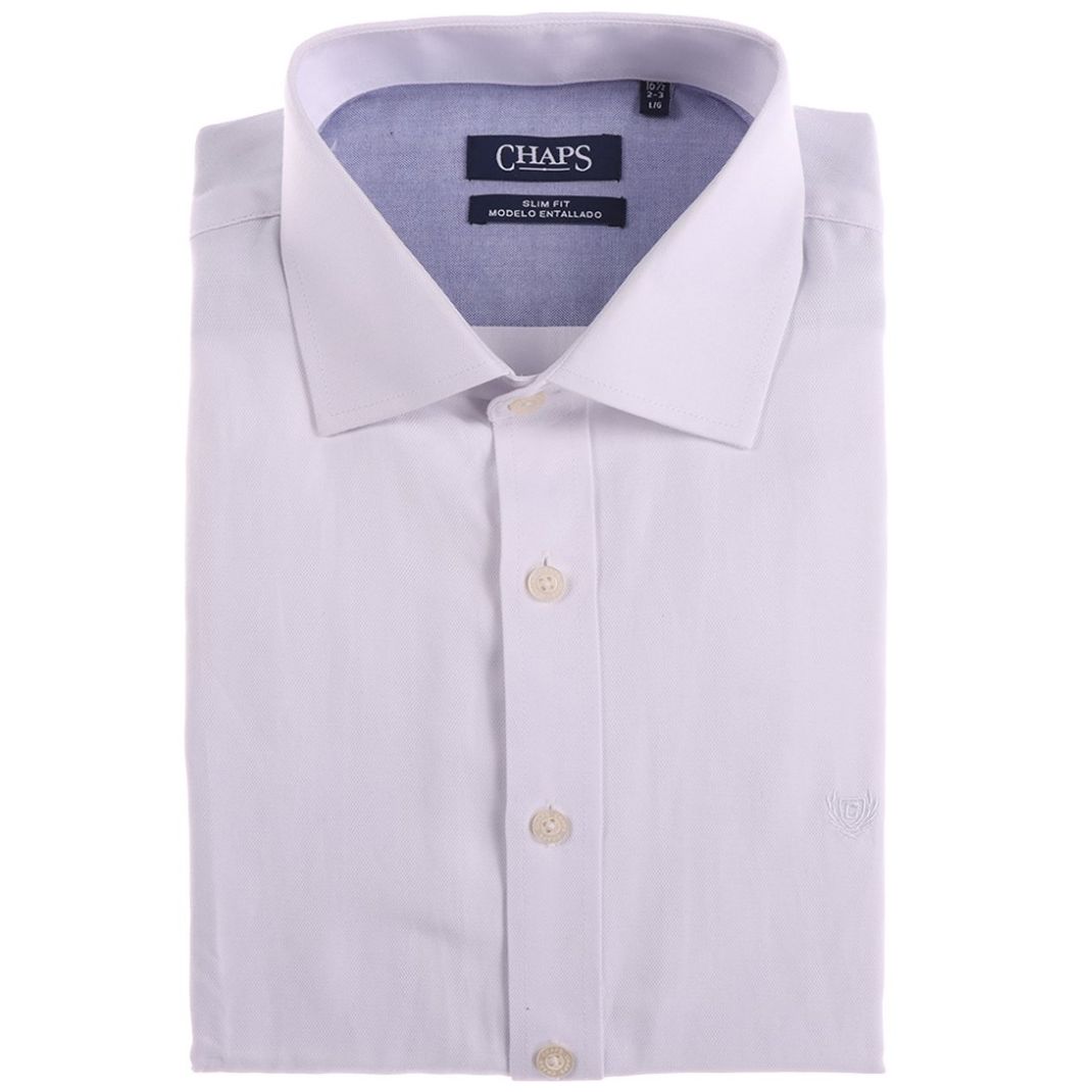 Camisa de Vestir Slim Fit Manga Larga Chaps para Hombre