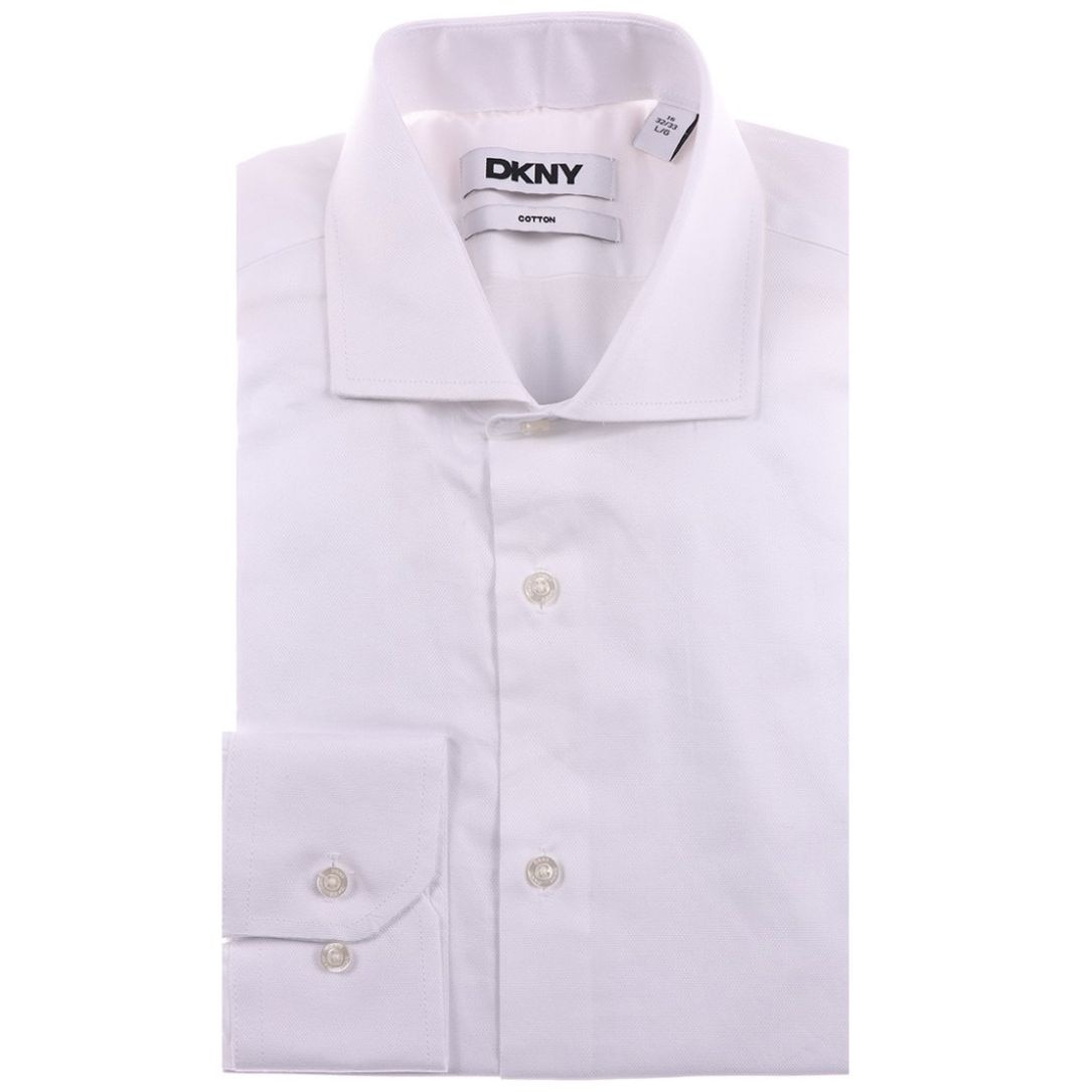 Camisa de Vestir Blanca Atemporal Dkny para Hombre