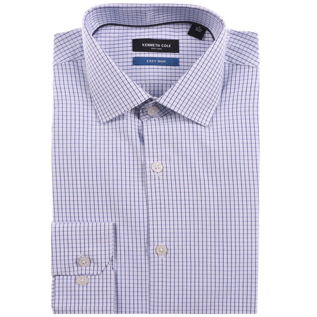 Camisa de Vestir Patrón Cuadros Kenneth Cole para Hombre