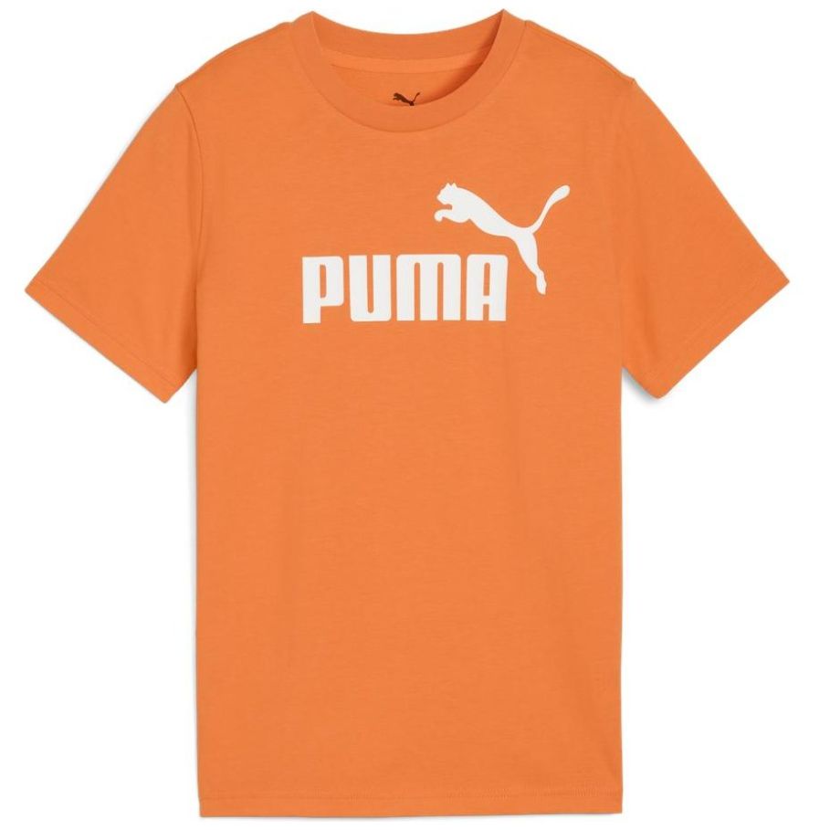 Playera Manga Corta Color Naranja Puma para Niño