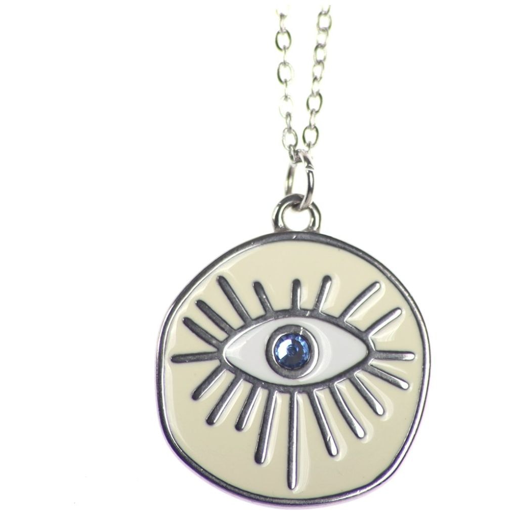 Collar Ojo Turco Gema Central Sarosa para Hombre