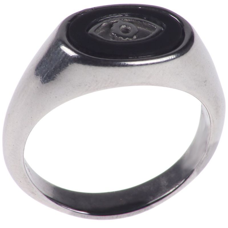 Anillo Ojo Turco Moderno Protección Sarosa para Hombre