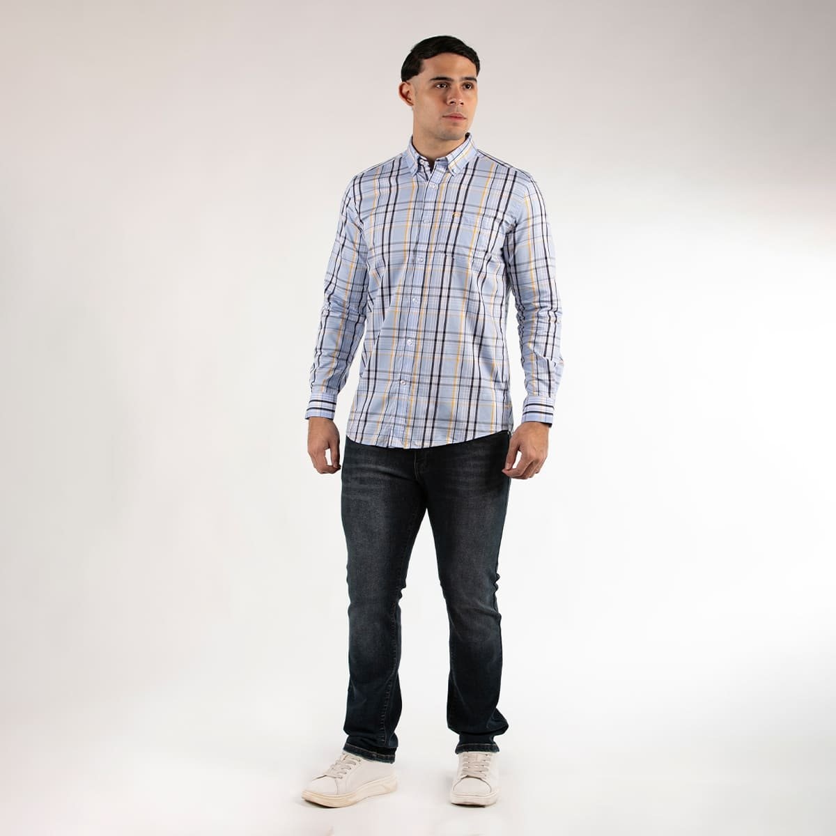 Camisa Casual Oscar de la Renta Manga Larga para Hombre