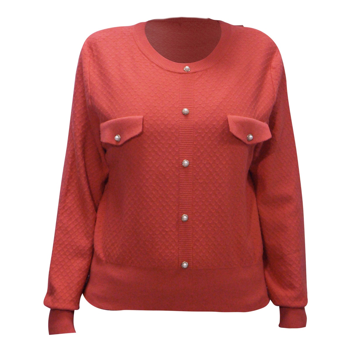 Suéter  Cerrado Cuello Redondo Cafeina  para Mujer Petite