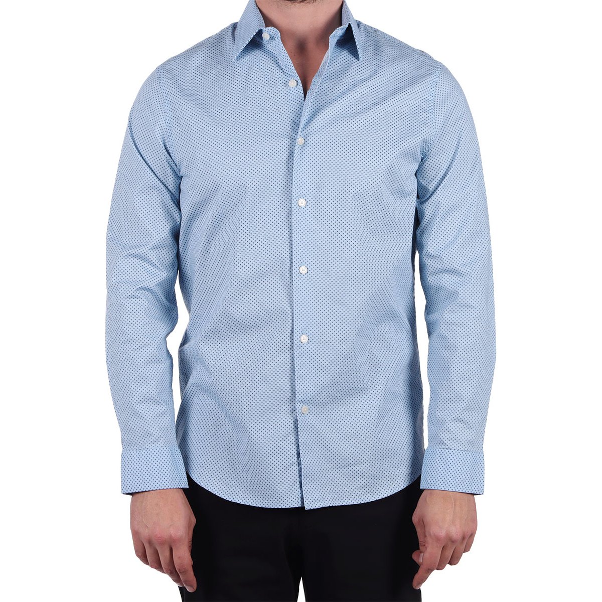 Camisa de Vestir Manga Larga Slim Fit Bruno Magnani Hombre