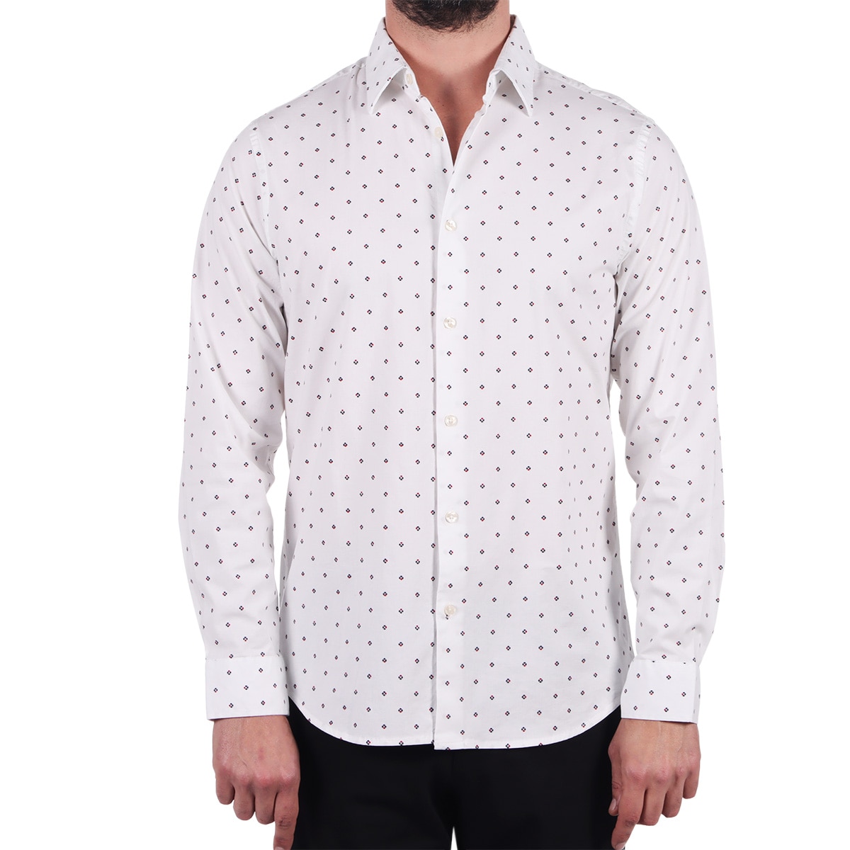 Camisa de Vestir Estampada Bruno Magnani para Hombre