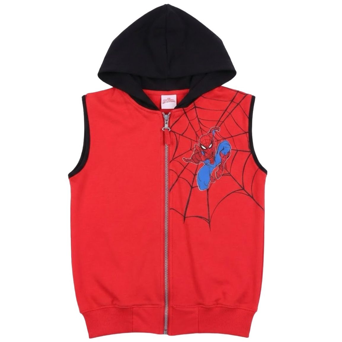 Chaleco con Capucha y Estampado Spiderman para Niño