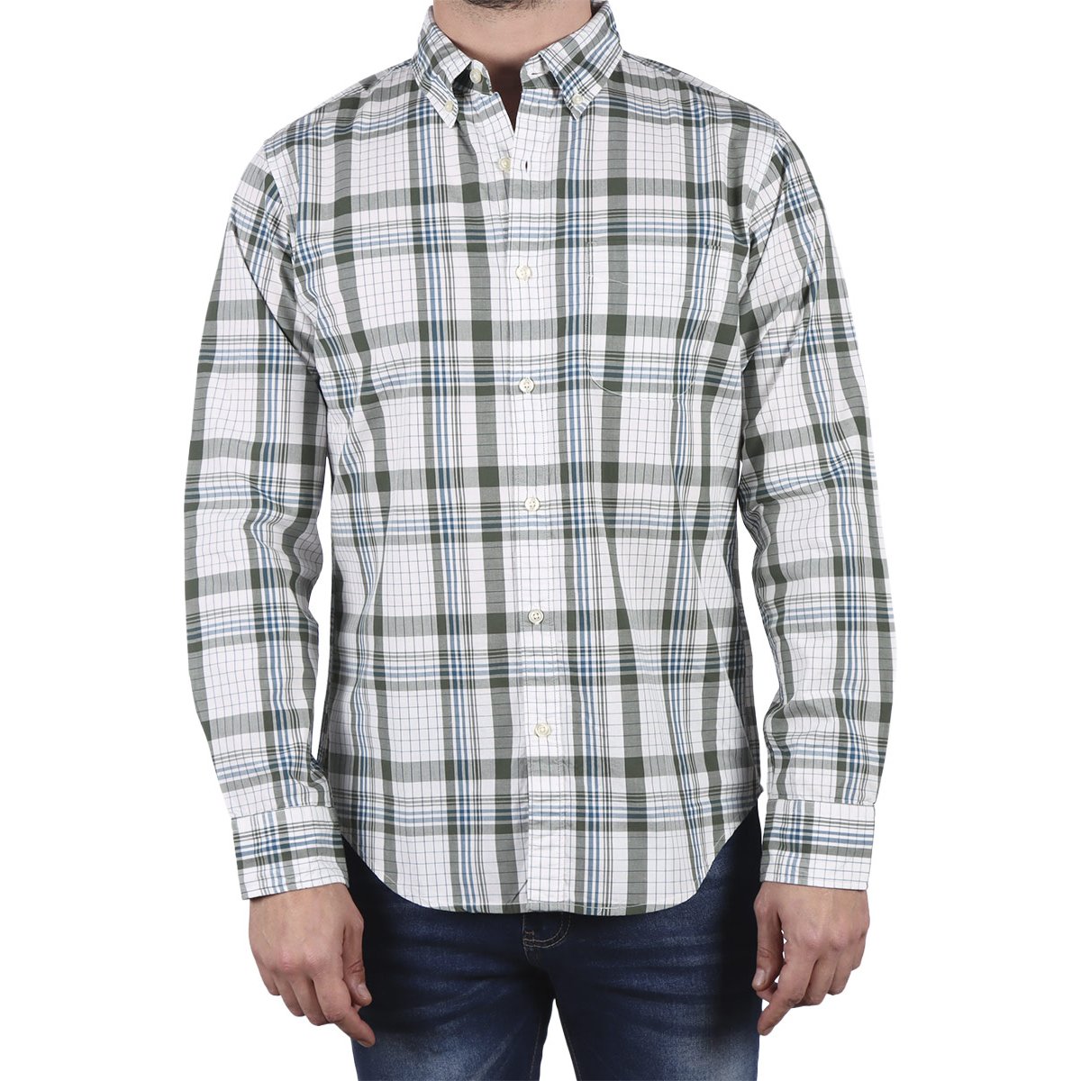 Camisa Cuadros Manga Larga J.opus para Hombre