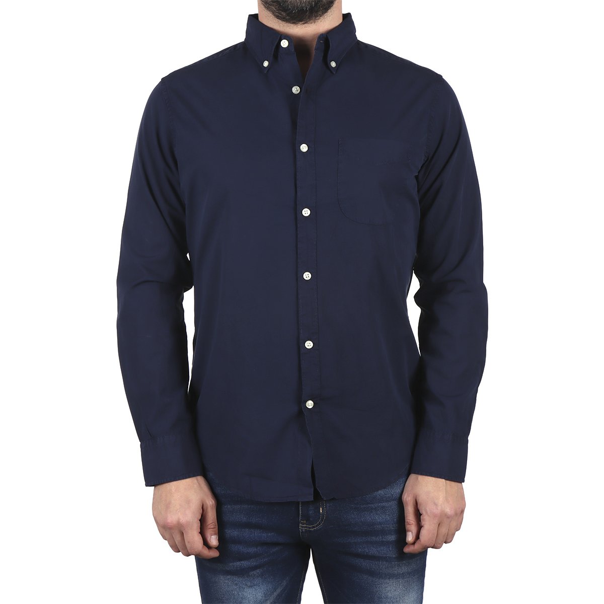 Camisa Popelina de Algodón Manga Larga J.opus para Hombre