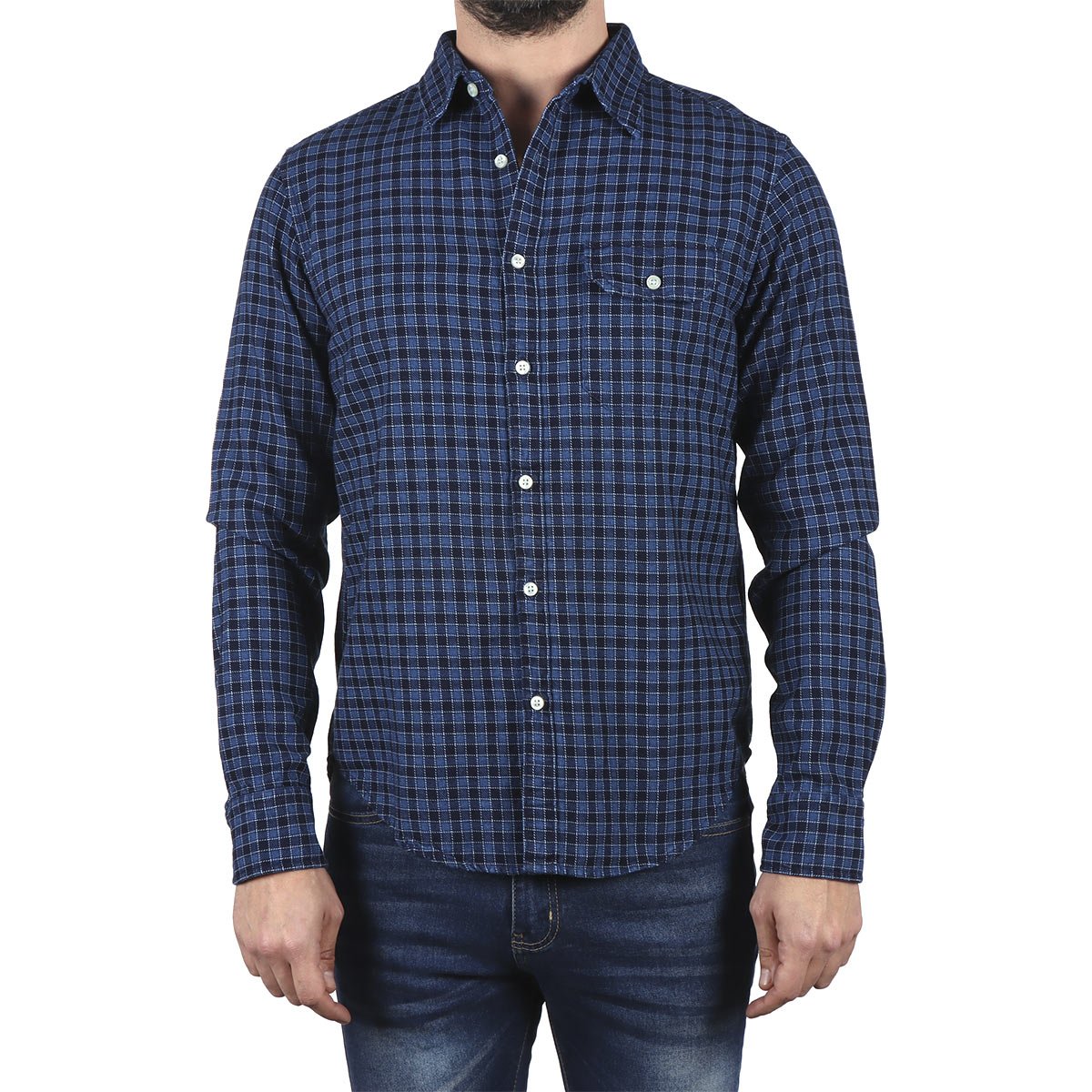 Camisa Cuadros Algodón Corte Regular J.opus para Hombre