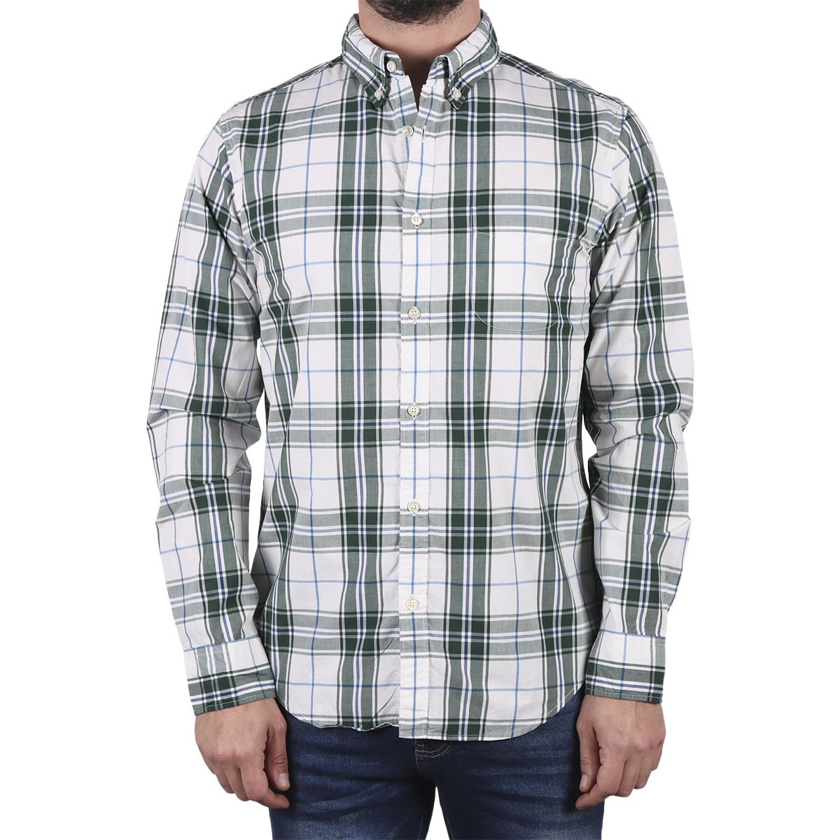 Camisa Cuadros Grandes Botones J.opus para Hombre